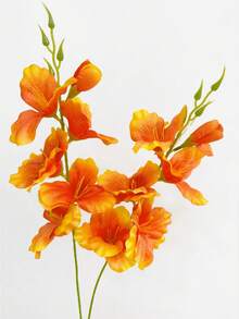 5/10 Stücke künstliche Calla-Lilien, geeignet für Wand, Wohnzimmer, Schlafzimmer, Hochzeit, Partydekoration, Tischfüllung, Zuhause, Schreibtischdekoration, Küche, Hochzeit, Tisch, Mittelstück, Büro, Garten, anwendbar für Frühling, Sommer, Herbst, Winter - orange - Übersicht 7