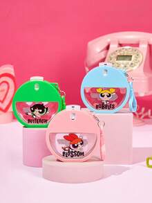 THE POWERPUFF GIRLS X Joivida 1pc Collaboration 30ml Anime Theme Mini Spray Bottle, Reusable Empty Fine Mist Sprayer With Lanyard Hole, Leakproof Travel Container, Three Colors Available, Great For Travel, Gym, Office, A Fun Gift For Fans - Multicolor - View 1