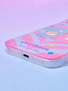 Care Bear X Joivida 1 Stück Regenbogen Bär Glitzer Epoxid Handyhülle kompatibel mit Apple 13-17 Serie, süßer bunter Cartoon Muster, stoßfest & Anti-Fingerabdruck, funkelnde Schutzhülle, ein schönes Geschenk für den täglichen Gebrauch - Verschiedenfarbig - Übersicht 3