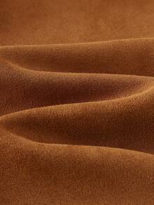 LUMIGAL Women's Suede Multi-Layer Asymmetric Ruffle Hem Skirt - Coffee Brown - View 4