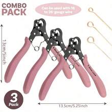 Tang Mulut Bulat - Tersedia dalam berbagai model, termasuk tang mulut bulat 1,5 mm, 2,25 mm, dan 3 mm, cocok untuk tang kawat dalam produksi perhiasan. - Beraneka warna - View 5