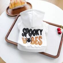 PETSIN 1pc Universal Halloween Hoodie For Cats And Dogs, Embroidered Spider Ghost Casual And Comfortable Clothing, Suitable For Daily Outdoor Walks, Halloween Candy Hunts, And Holiday Atmosphere Pet Photos - Multicolor - View 21