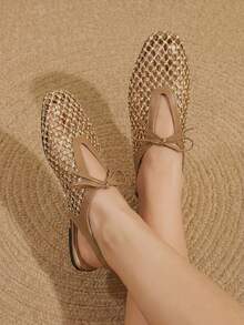 Styleloop Señoras, Uñas de Sauce, Hebillas, Zapatos Planos. - Marrón - Ver 8