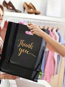 50入感謝禮品袋，婚禮派對伴手禮袋、生日禮品袋，珠寶化妝品包裝袋，可重複使用托特袋 - 彩色 - 查看 4