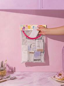 Care Bear X Joivida 1 pièce Sac de rangement pliable avec ruban adhésif magique ours arc-en-ciel mignon, respirant, grande capacité, pliable pour chaussettes, déchets, voyage, idéal pour la maison, le dortoir, les voyages, un cadeau mignon pour un anniversaire ou une fête - Multicolore - Voir 6