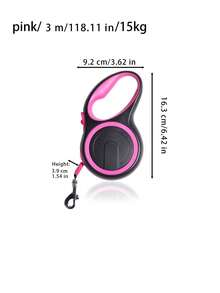 1 Piece Of Automatic Retractable Dog Leash For Medium-Sized Dogs, 5 Meters In Length, Equipped With Quick Brake Shock Absorption System And Comfortable Handle, Suitable For Daily Walking, Travelling, Hiking, Outdoor Sports And Other Activities - Multicolor - View 5