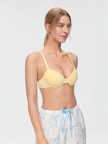 Bonmuse Women's Push-Up Lift Bra - Enhances Bust, Provides Support And Lift, Sexy And Comfortable, Fashion Essential Lingerie - Yellow - View 5