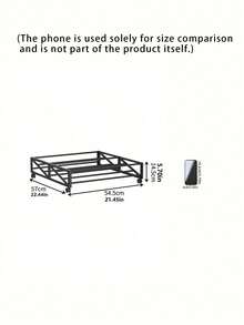 Long Under Bed Rolling Shoe Rack, Mobile Metal Shoe Storage Holder Fit Sofa Bed Bottom Space Saving Bedroom Shoe Organizer For Dorm Home Use - Multicolor - View 3