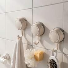 3/6 Pcs Heavy-Duty Suction Cup Hooks – Organizer For Bathroom & Bedroom, Sturdy & Stable, Drill-Free, Easy To Install, High Load Bearing Capacity, Multi-Purpose Wall Storage Hooks, Firm Suction, Tidy Bathroom Storage - multicolor - View 12