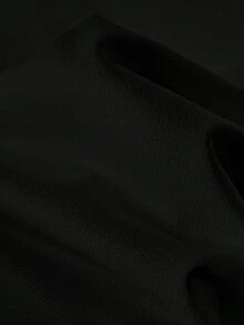 PAVTROS 男士夏季休閒百搭素色背心 - 黑色 - 查看 8