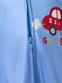 Cozy Pixies 新生兒男嬰女嬰卡通汽車圖案針織柔軟圓領長袖連身衣與秋季長褲 2件套 - 彩色 - 查看 7