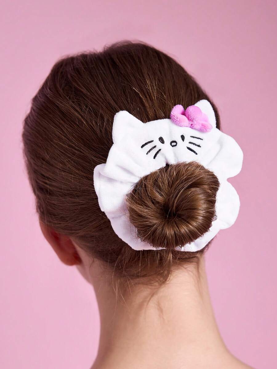 HELLO KITTY AND FRIENDS | SHEIN 1件裝卡通圖案髮圈,適合日常佩戴,髮帶,情人節 - 彩色 - 查看 1