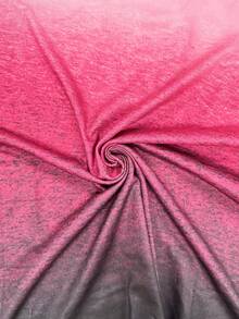 SHEIN LUNE Plus Size Ombre V-Neck Casual Short Sleeve T-Shirt, Summer - Multicolor - View 7