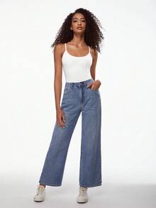 SHEIN BASICS 女款純色修身百搭日常穿著細肩帶背心上衣 3件/組 - 彩色 - 查看 7