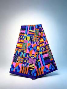 6 Ukuran Kain Wax Bermotif Afrika, Kain Ankara Afrika, Cocok untuk Gaun Pesta - geometri - View 1