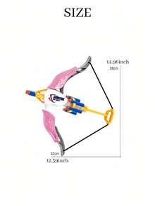 MINKOJA Air Power Bow And Arrow Shooting Toy Foam Dart Blaster Crossbow Target Practice Outdoor Indoor Competitive Interactive Activity Toy For Boys Girls Birthday Holiday Gift - Multicolor - View 5