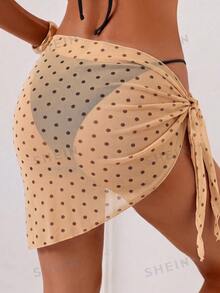 SHEIN Swim 1件豹紋度假時尚夏季沙灘洋裝 - 彩色 - 查看 2