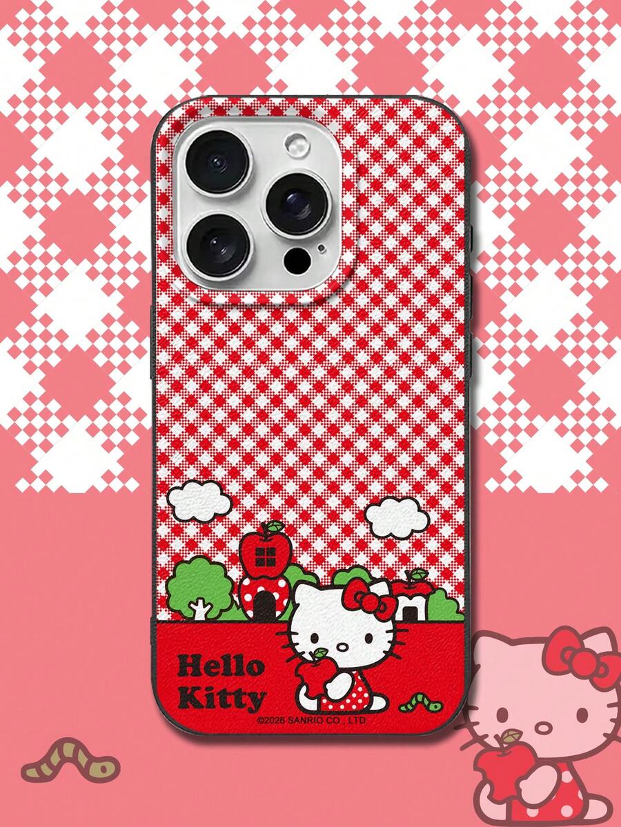 HELLO KITTY AND FRIENDS | SHEIN Sanrio Hello Kitty 柔軟 TPU 手機殼 防震保護套 適用於所有 iPhone 機型 17 16 15 14 13 12 11 Pro Max - 彩色 - 查看 1