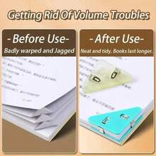 Multifunctional Creative Right Angle Triangle Corner Clip, Office Stationery Bookclip, Test Paper Anti-Roll Clip, File Memo Clip Edge Corner Clip, Storage Data Ticket Clip (Random Color), School Supplies,Back To School - multicolor - View 4