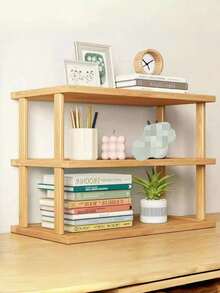 Space-Saving Multi-Tier Design; Easy To Assemble Without Tools. A Sturdy, Elegant, Natural-Colored Square Shoe Rack-Suitable For Dorms, Hallways, Kitchens, Entryways, Closets, And Sneaker Storage. - Multicolor - View 7