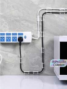 40 ProWire Cable Management Systems - Sticky Cable Clips For Easy Wire Organization And Management - Self-Adhesive Wire Holders, Perfect For Wall Wiring, Cable Organization, And Wire Storage - Multicolor - View 4