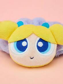 THE POWERPUFF GIRLS X Joivida 1組毛絨髮圈與髮帶、可愛卡通髮箍，適合日常穿著、旅行、派對，是送給女性、女孩的有趣禮物，生日、聖誕節或週年紀念的襪子填充禮物 - 彩色 - 查看 5