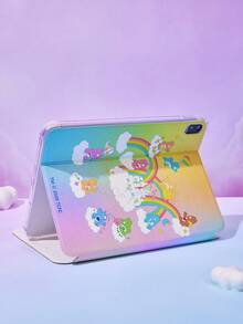 Care Bear X Joivida 1pc Tablet Protective Case Cover With Adorable Pattern, PVC Material, Precise Port Cutouts, Foldable Stand Design, Daily Protection And Style, For Compatible With IPad, Multiple - Multicolor - View 2