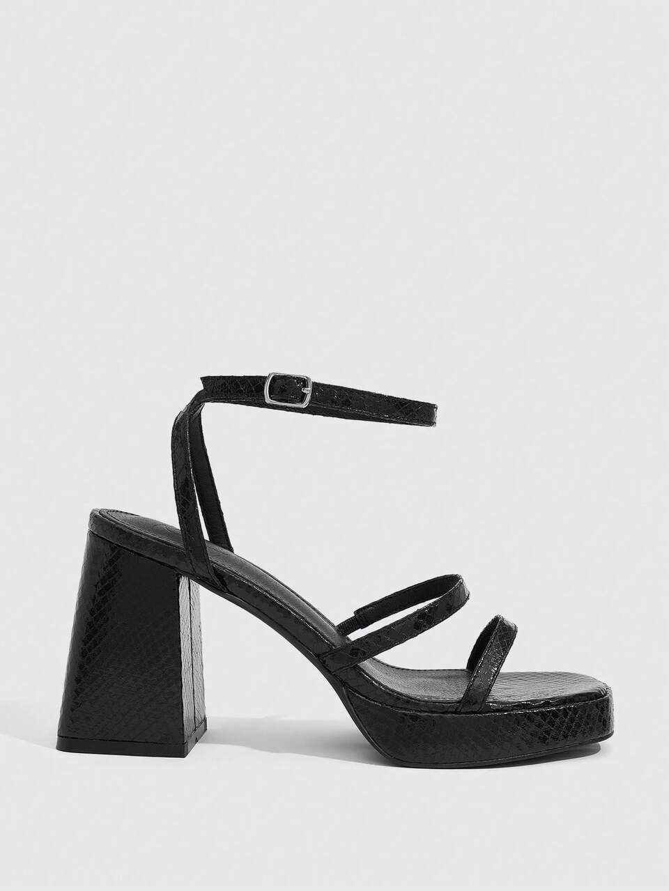 CUCCOO SZL Women's Fashion Striped High-Heeled Sandals, A Must For Christmas Vacation And Summer