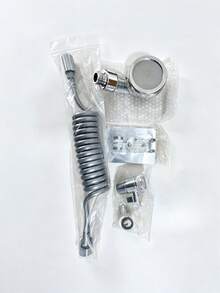 1 Set Adjustable Shower Head With Hose And Shower Holder Bathroom Accessory Kit Home Bath Fixture Autumn Bathroom Decor Supplies - multicolor - View 5
