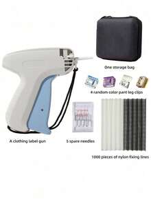 Professional Tagging Gun For Clothes - Quick No-Sew Fabric Fixer With 5 Fine Needles & 1000 Fasteners, Speedy Hemming Tool For Garments, Micro Stitchy Repair Kit (Sticky Sewing Alternative - multicolor - View 15