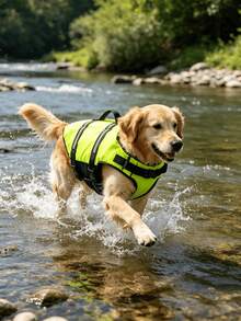 Pet Life Jacket Pet Swimming Safety Vest Outdoor Play Buoyancy Vest Portable For Outings And Swimming - Cadet Blue - View 5