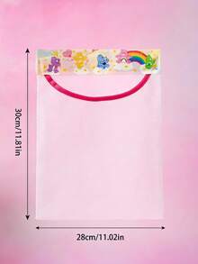 Care Bear X Joivida 1 pièce Sac de rangement pliable avec ruban adhésif magique ours arc-en-ciel mignon, respirant, grande capacité, pliable pour chaussettes, déchets, voyage, idéal pour la maison, le dortoir, les voyages, un cadeau mignon pour un anniversaire ou une fête - Multicolore - Voir 4