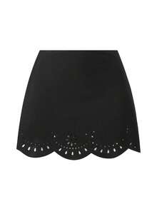Swim Oasis Baju Renang Terusan Wanita Ukuran Besar dengan Rok, Cocok untuk Liburan Pantai, Pesta Kolam Renang, Pesta Pantai - Hitam - View 5