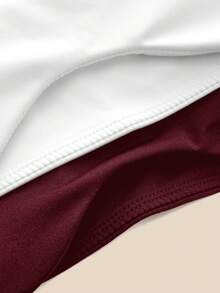 SHEIN Cheerettes 2件組女款素色休閒日常細肩帶運動內衣 - 彩色 - 查看 10