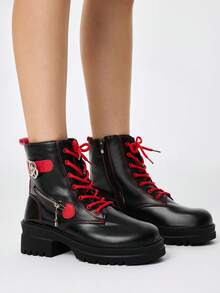 - Black and red