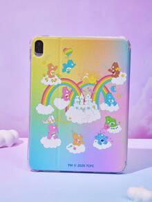 Care Bear X Joivida 1pc Tablet Protective Case Cover With Adorable Pattern, PVC Material, Precise Port Cutouts, Foldable Stand Design, Daily Protection And Style, For Compatible With IPad, Multiple - Multicolor - View 5