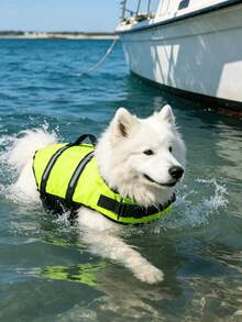 Pet Life Jacket Pet Swimming Safety Vest Outdoor Play Buoyancy Vest Portable For Outings And Swimming - Cadet Blue - View 3