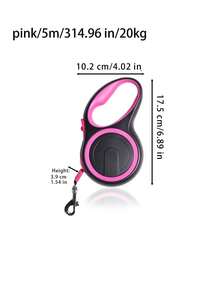 1 Piece Of Automatic Retractable Dog Leash For Medium-Sized Dogs, 5 Meters In Length, Equipped With Quick Brake Shock Absorption System And Comfortable Handle, Suitable For Daily Walking, Travelling, Hiking, Outdoor Sports And Other Activities - Multicolor - View 4