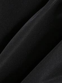DAZY Jaket Musim Dingin Kasual Sehari-hari dengan Resleting untuk Anak Perempuan Warna Polos - Hitam - View 3
