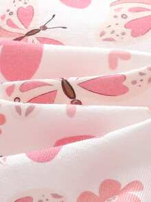Cozy Pixies Newborn Baby Girl Floral Pattern Knitted Soft Round Neck Long Sleeve Bodysuit & Pants 2pcs Pieces Set - Mauve Purple - View 3