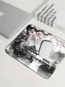 1PC Extra Large Japanese Style Black Wave Gaming Mouse Pad Ergonomic Design Non Slip Rubber Base Art Landscape Pattern Smooth Durable Surface For Computer Laptop Desk Mat Mouse Pad For Gamers Artist Mouse Pad Large Office Accessory - multicolor - View 7