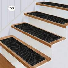 1/7/15pcs Non-Slip Stair Tread Mat With Self-Adhesive Backing Indoor Step Mat, Non Slip Stair Treads Carpet, Stairs Carpet - multicolor - View 8