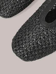 Styleloop Ladies, Willow Nails, Buckles, Flat Shoes. - Graphite Black - View 5