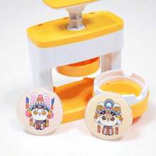 Diy Round Button Maker Set With 48 Patterns And 48 Button Parts, Cute Press Pin Maker Machine Gift (Some Color Patterns Are Random) - Multicolor - View 10