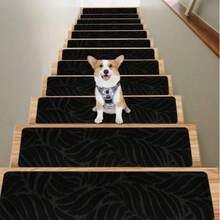 1/7/15pcs Non-Slip Stair Tread Mat With Self-Adhesive Backing Indoor Step Mat, Non Slip Stair Treads Carpet, Stairs Carpet - multicolor - View 12