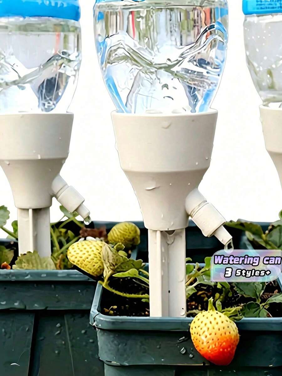 5-Piece Automatic Plant Watering Set With Adjustable Flow Drip System – Suitable For Indoor And Garden Plants; Battery-Free; Fits Standard US/EU Threaded Bottles; Essential For Watering Flowers And Vegetables. - One Size - View 1