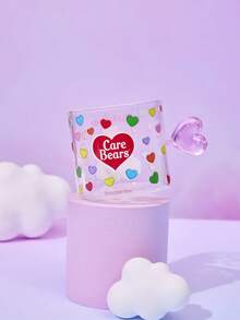 Care Bears 1個熊形玻璃馬克杯，可用於咖啡或牛奶 – 為居家書桌或辦公室帶來舒適氛圍，適合送給女友、男友、老師或情侶的可愛情人節或生日禮物(藍色/粉紅色) - 彩色 - 查看 8