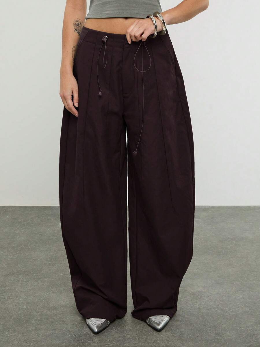 COUREZ Pantalones de Mujer - Café integral - Ver 1