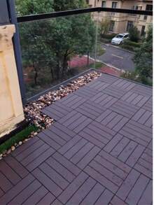 PVC塑膠自組式陽台露台花園戶外防水防腐蝕地板磚，庭院戶外防水陶瓷磚 - 多色 - 查看 11