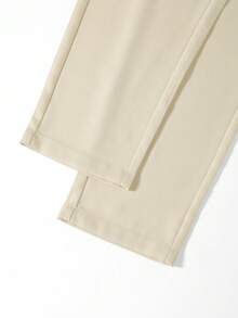Manfinity Mode Plus Size Men's Casual Versatile Slim Fit Dress Pants - Apricot - View 4